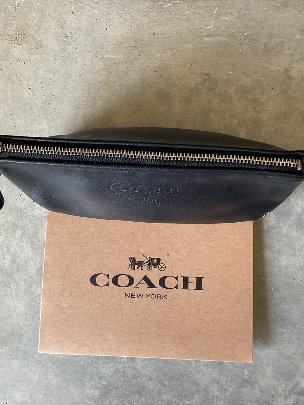 Coach Black Leatherware Cosmetic Bag - Picture 2 of 10